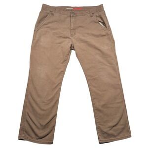 Dickies Carpenter Pants Mens 38x30 Brown Flex Canvas Distressed Workwear Utility